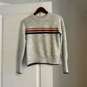 Cupcakes and Cashmere Gray Striped Sweater